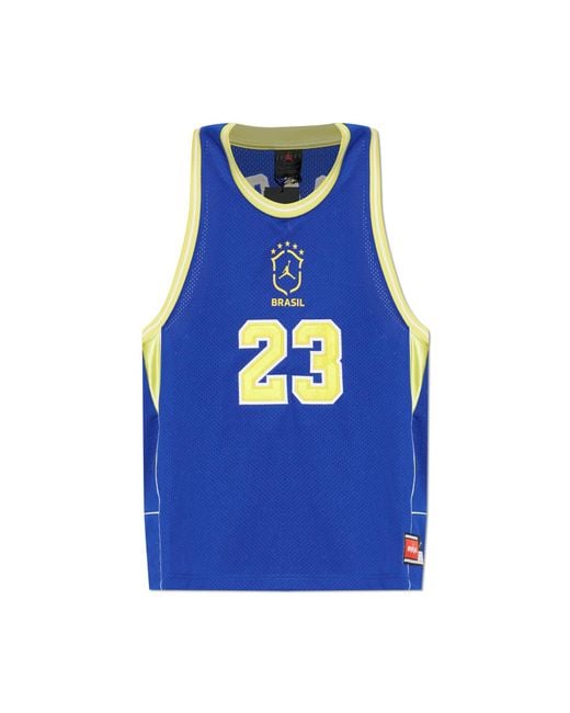 Nike Blue Sleeveless T-Shirt From The 'Jordan Essentials' Collection for men