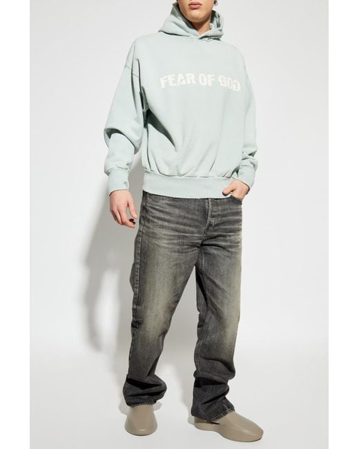 Fear Of God Blue Hoodie for men