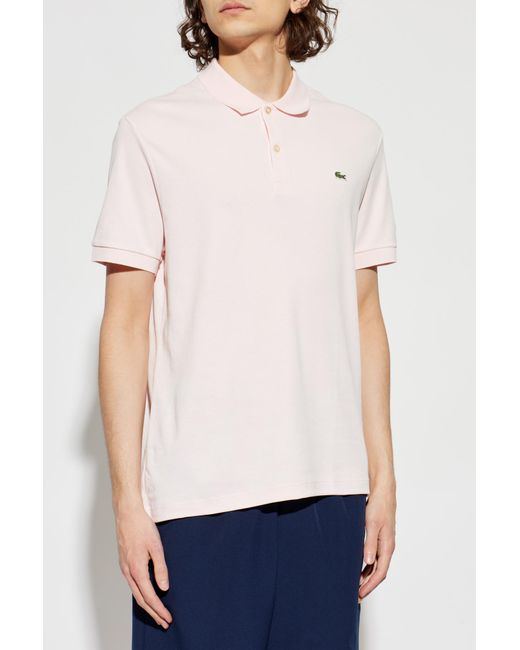 Lacoste Blue Polo With Logo Patch for men