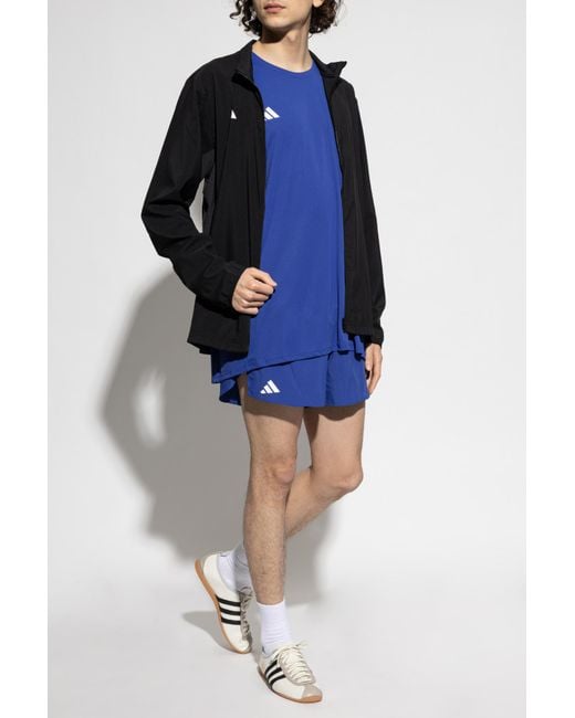 Adidas Originals Blue T-Shirt With Logo for men