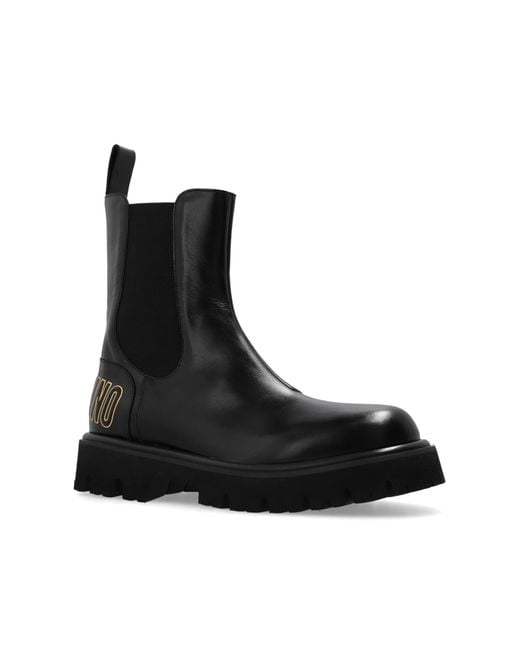 Mens moschino hotsell boots