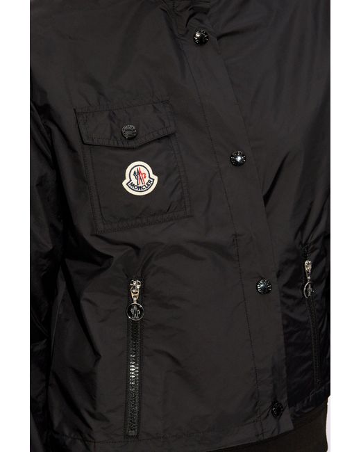 Moncler Black 'lico' Cropped Jacket,