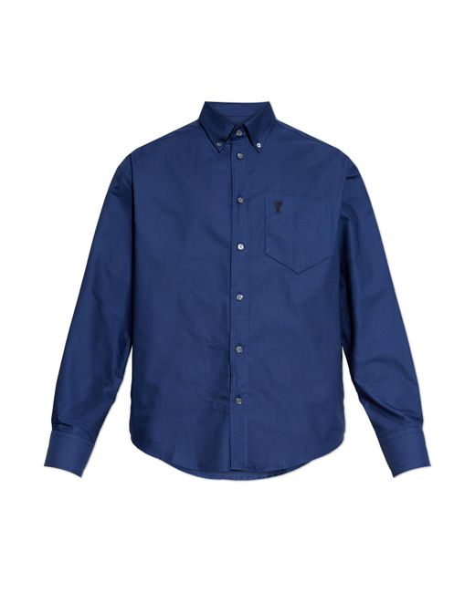 AMI Blue 'Oversize' Shirt for men
