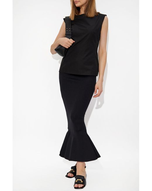 Marni Black Skirt With Decorative Hem