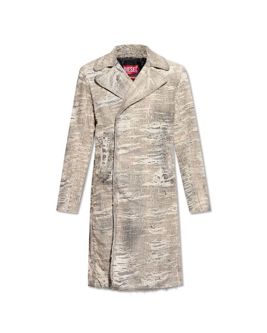 DIESEL White Coat D-Isco-Fsg for men