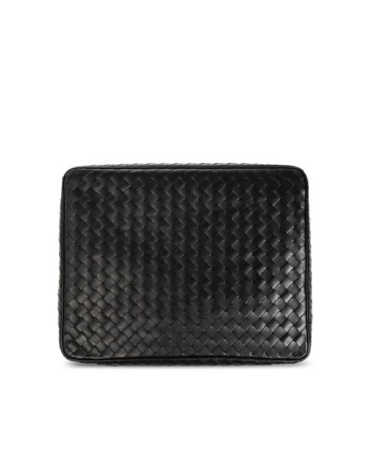 Bottega Veneta Black 'Intrecciato Medium' Travel Case for men