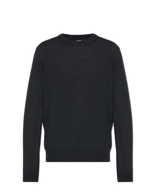 Fendi Black Wool Coat for men