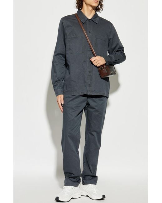 Samsøe & Samsøe Blue Shirt 'Sataka' for men