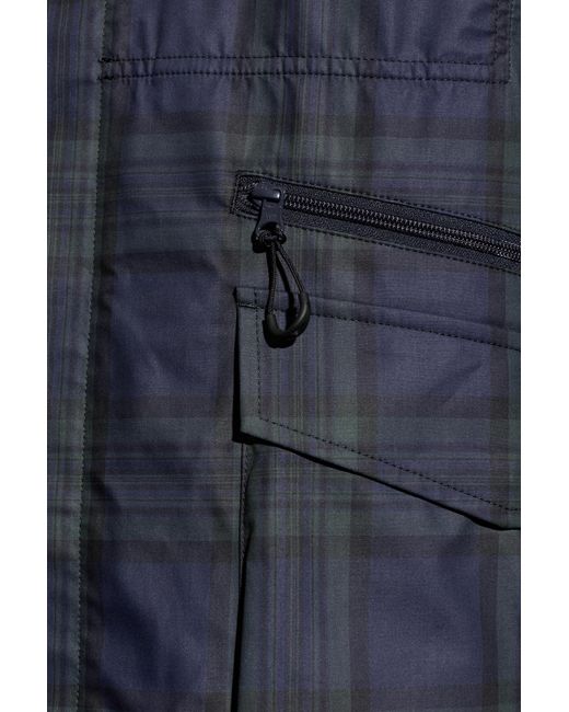 Comme des Garçons Blue Plaid Pattern Jacket for men