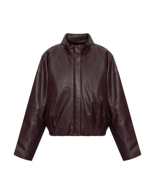 IRO Brown Leather Jacket "Delta"