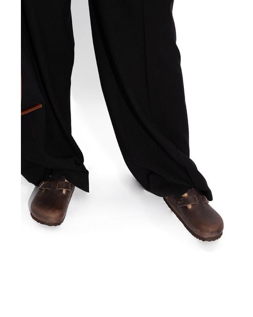Birkenstock Brown Boston Bs Slides