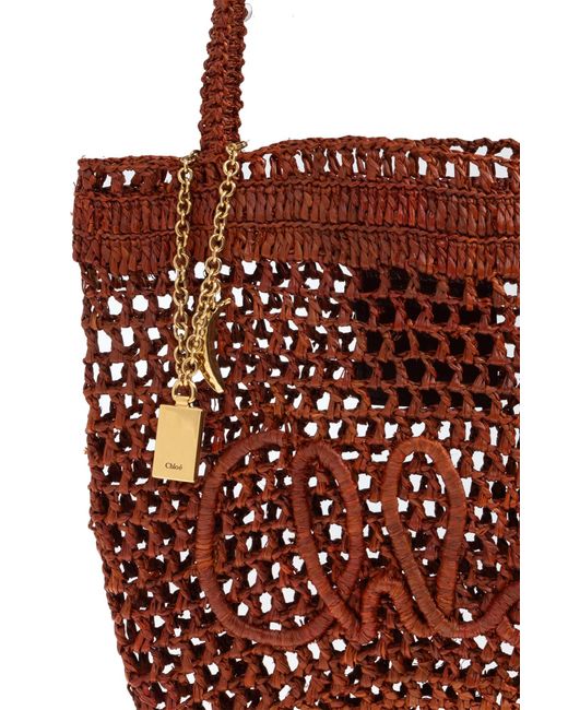 Chloé Red Shoulder Bag "Summer Banana Small"