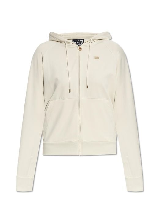 EA7 Natural Sweatshirt From The Sustainability Collection