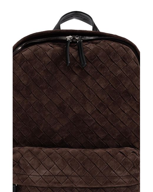 Bottega Veneta Brown Suede Backpack for men