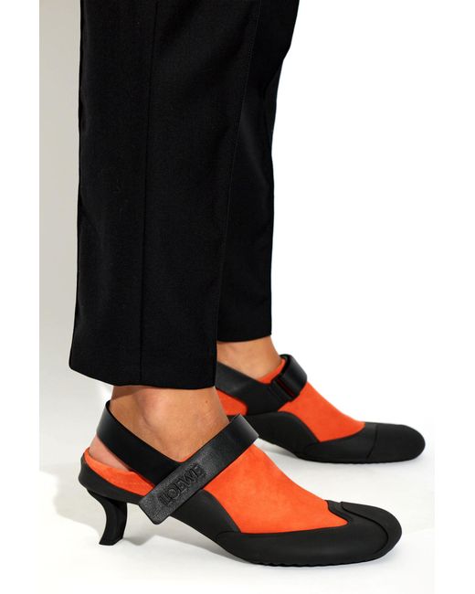 Loewe Black 'Dive' Heeled Shoes