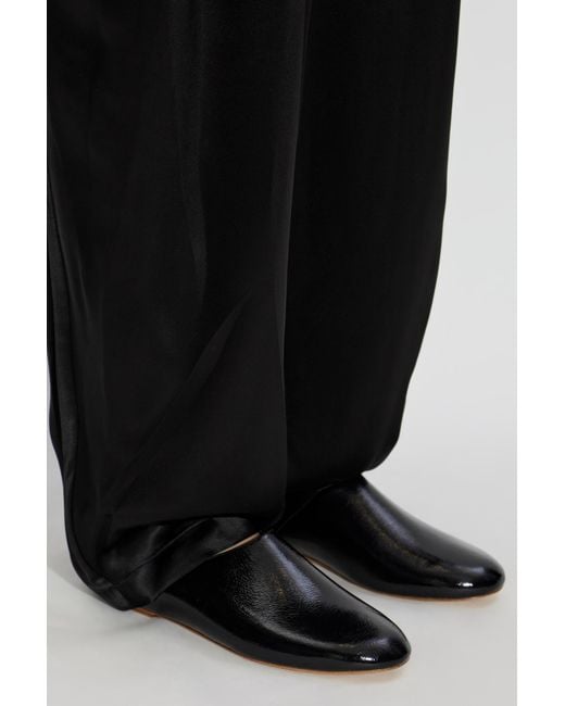 A.P.C. Black Leather Slides