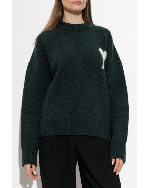 AMI Black Sweater With Logo