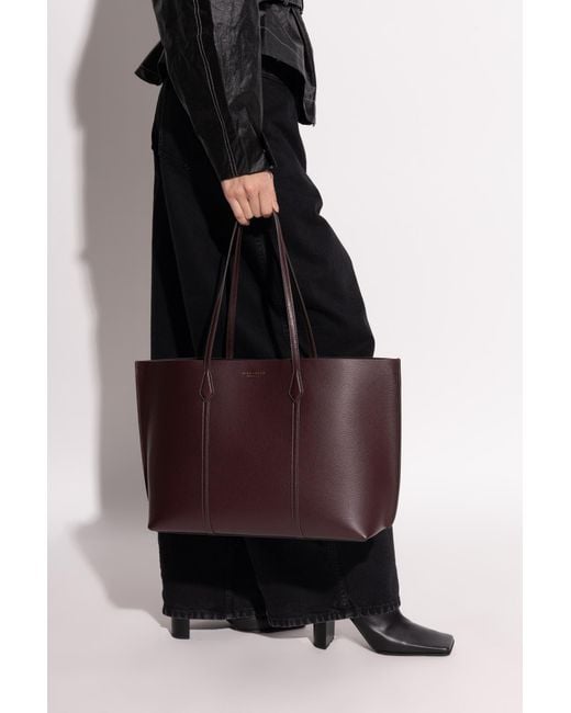 Tory Burch Purple 'Perry' Shopper Bag