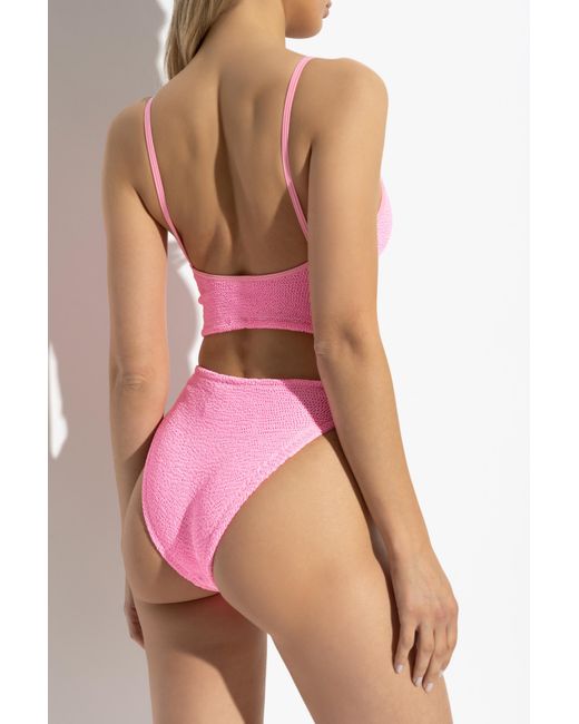 Hunza G Blue Two-Piece Swimsuit 'Strap'