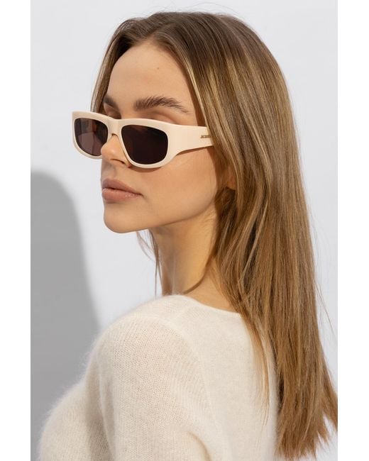 Jacquemus Pink Sunglasses With Logo