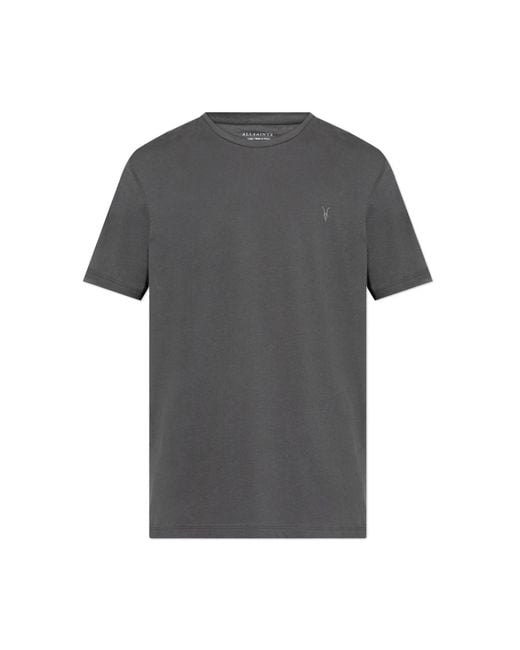 AllSaints Gray T-Shirt "Brace" for men