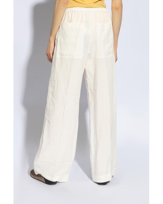 Totême  White Toteme Trousers With Pockets