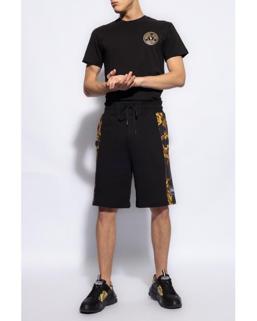 Versace Black T-shirt With Logo, for men