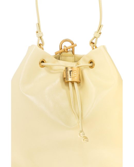 Balmain Blue Leather Backpack