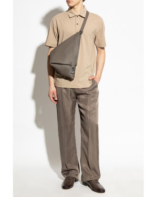 Ferragamo Natural Polo With Logo for men