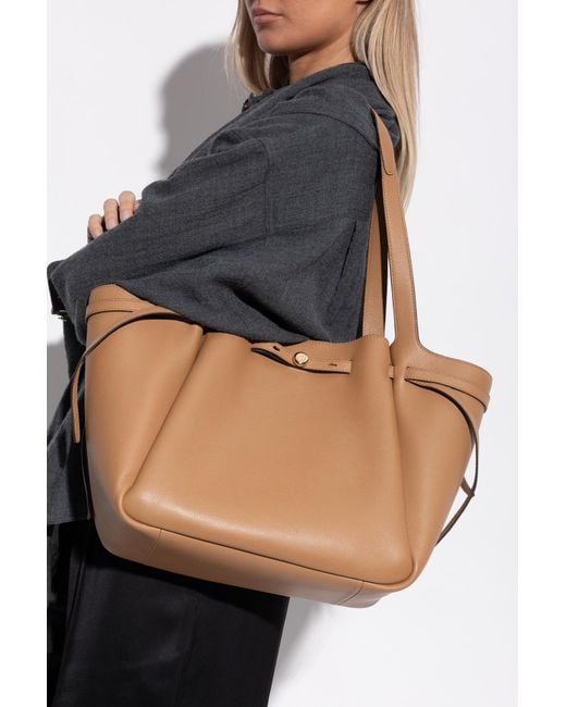 Tory Burch Brown Shopper Bag "Romy"