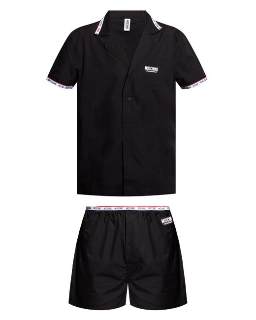 Moschino Black Two-piece Pyjamas for men