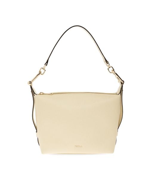 Furla White "Tonie Mini" Bag