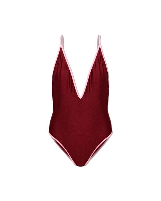 Moschino Red One-Piece Swimsuit
