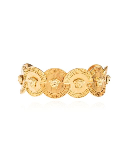 Versace Metallic Bracelet With Medusa Head