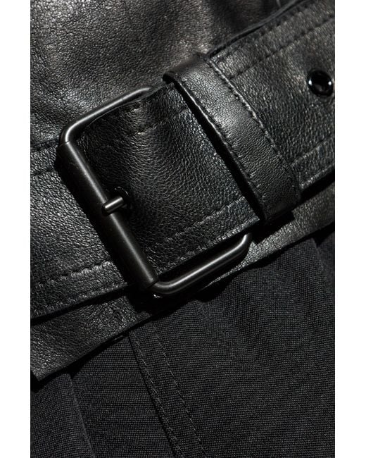 Balmain Black Lambskin Leather Jacket for men