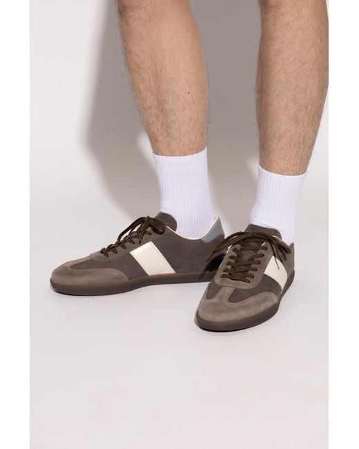 Tod's Brown Leather Sports Shoes for men
