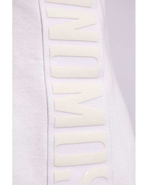 Moschino White Beach Shorts With Logo