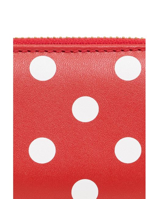 Comme des Garçons Red Pouch With Polka Dots,