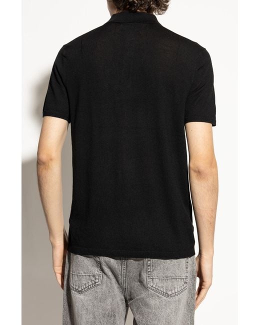 AllSaints Black Polo Mode for men