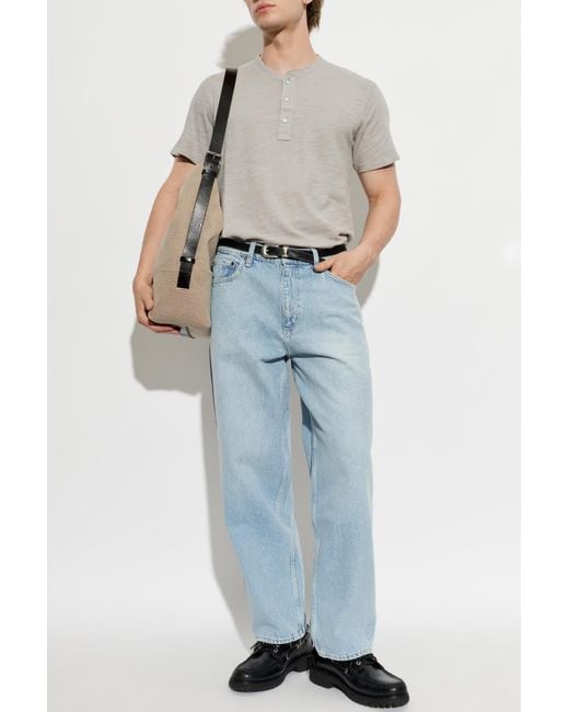 Rag & Bone Gray T-Shirt With Raw Edge Finish for men