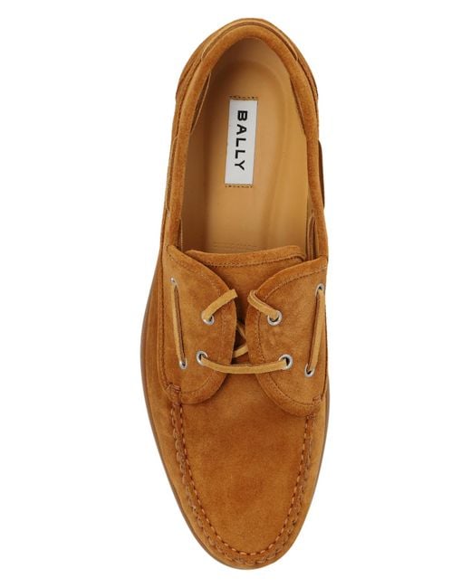 Bally Brown Suede Shoes, for men