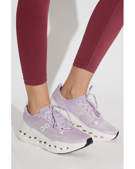 On Shoes White Cloudsurfer Max Sports Shoes