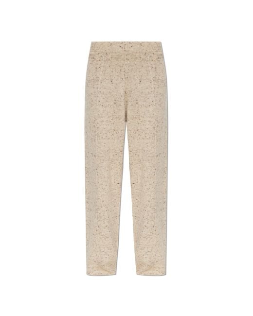 Fabiana Filippi Natural Trousers With Lurex Thread