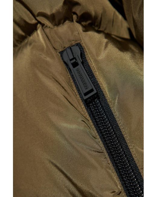 DSquared² Green Long Down Coat