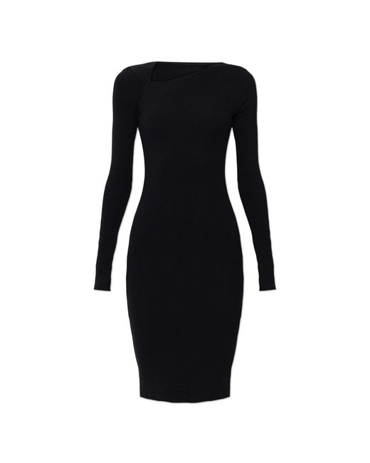 MM6 by Maison Margiela Black Fitted Dress