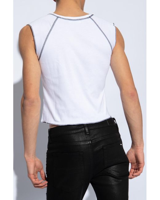 DSquared² White Sleeveless T-shirt, for men