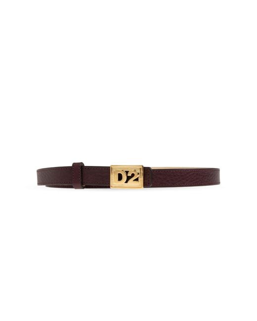 DSquared² Red Leather Belt