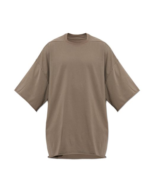 Rick Owens Natural 'Oversize' T-Shirt for men