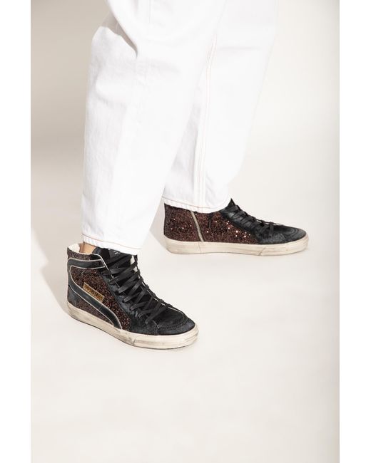 Golden Goose Deluxe Brand Black Slide Classic Sneakers
