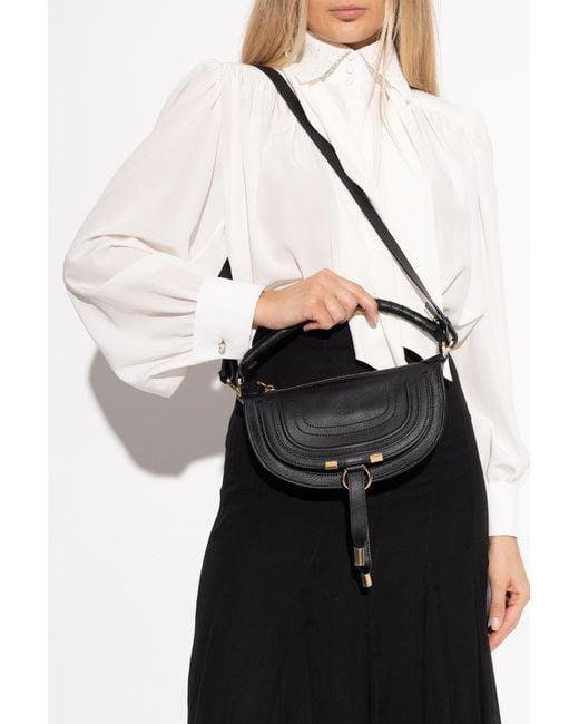 Chloé Black 'Marcie Mini' Shoulder Bag
